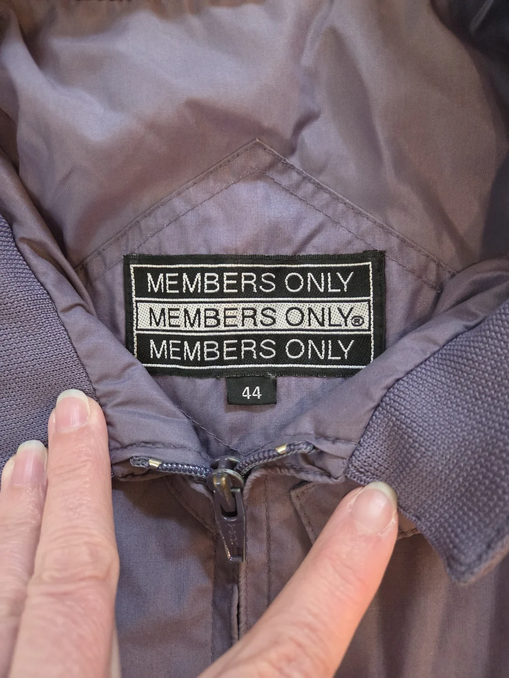 Members Only Lightweight Windbreaker Jacket - Purple
